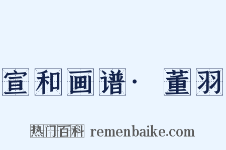 宣和画谱·董羽是什么意思的图片